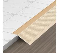 Kit di cucitura del tappeto da pavimento, Striscia di transizione del pavimento da legno a piastrella, soglia in alluminio autoadesiva, riduttore, rampa d'ingresso for porta esterna(2,130cm/51 inch)