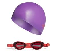 Kit di cuffie e occhiali da bagno per bambini adidas Violet TU