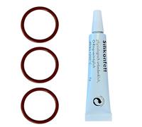 Kit di cura per macchine da caffè DeLonghi - 3 guarnizioni e grasso in silicone - adatto per i gruppi erogatori ESAM ECAM ETAM EAM EPAM - Magnifica PrimaDonna Eletta Maestosa Dinamica