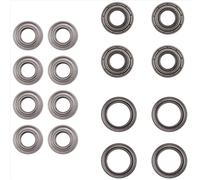 Kit di cuscinetti a sfera da 16 pezzi per Tamiya TT02 TT-02 TT02D TT-02D 1/10 RC Car Upgrade Parts Accessories