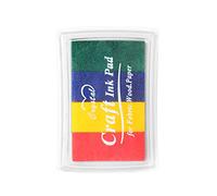 Kit di cuscinetti colorati ecologici 4 colori Verde/Blu/Rosso/Giallo Craft Pad Decorazione Partito Forniture per Timbri Per Bambini Lavabile Non Tossico