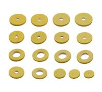 Kit di cuscinetti in sughero giallo per flauto a 16 o 17 fori aperti, con foro per il suono, per il restauro e la manutenzione degli strumenti a fiato (17 fori aperti)