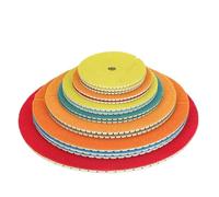 Kit di cuscinetti lucidati di diamante, 3-7 pollici 1-5 pezzi di tamponi lucidanti diamantati grana 50-3000 asciutto bagnato for trapano pietra piastrelle(800,3PCS-5 INCHES)