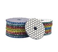 Kit di cuscinetti lucidati di diamante, Disco diamantato for lucidatura a secco for granito, marmo, pietra, piastrelle in ceramica, 80-100 mm(800,4 inch 100mm)