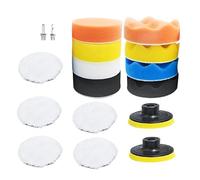 Kit di cuscinetti per lucidatura auto - Tamponi per buffage per spugne per auto | Tamponi per lucidatura per auto lucidatura, ceretta | Forare gli accessori per p