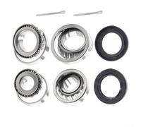 Kit di cuscinetti per mozzo ruota per rimorchi per assi da 1-1/4 e 3/4", include cuscinetti a rulli conici LM11949/LM67048 e guarnizione 03813TC, costruzione in metallo per un funzionamento regolare
