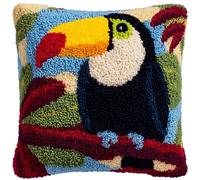 Kit Di Cuscini Con Gancio A Scatto Per Animali, Tucano, 43 X 43 Cm Kit Per Lavori A Maglia, La Realizzazione Di Tappeti, Principianti Adulti O Bambini, Gancio