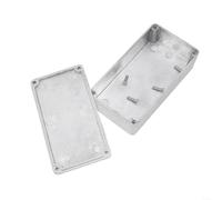 Kit di custodia per chitarra in alluminio dal design efficiente con scatola per cavi Stomp integrata per effetti a pedale (112 60 31 mm)