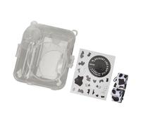 Kit di Custodia per Fotocamera Instax Mini 12 con Tracolla e Cover Trasparente con Motivo Mucca