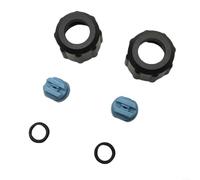 Kit di dadi di ricambio per Kärcher Puzzi 8/1, 10/1, 100, 200 (parte # 4.130-001.0), 2 ugelli + 2 dadi + 2 anelli di tenuta, accessori per la pulizia di tappezzeria e moquette
