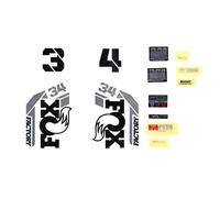 Kit di decalcomanie Fox 2021, 34, F-S, Logo, Fork Nero