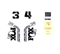 Kit di decalcomanie Fox 2021, 34 SC, F-S, Logo, Fork Nero