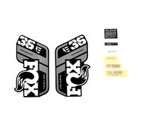 Kit di decalcomanie Fox 2021, 36, P-S, E-Bike+, Logo, Fork Grigio