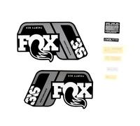 Kit di decalcomanie Fox 2021, 36, P-S, Logo, Fork Grigio