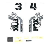 Kit di decalcomanie Fox 2022, 34 SC, F-S, Logo, Fork Nero