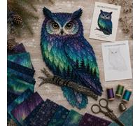 Kit di decorazione fai da te con patchwork fai da te, perfetto per gli amanti del mestiere e gli appassionati della natura! (D, 20 cm)