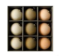 Kit di decorazioni da appendere a forma di palla di Natale con texture in peluche, per albero fai da te e ghirlande, per aggiungere un tocco festivo stagionale (D)