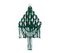 Kit di decorazioni per albero di Natale - Set completo di decorazioni in macramè fatte a mano con strumenti, spago e istruzioni per progetti creativi, kit per hobby e antistress per principianti