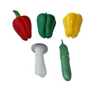 Kit di decorazioni per la stanza degli accessori per alimenti vegetali assortiti