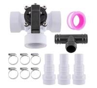 Kit Di Derivazione Del Riscaldatore Solare Per Piscina: Set Di Idraulico In PVC Durevole, Componenti Di Installazione Facile | Controllo Del Flusso Regolabile Per Sistemi Di Riscaldamento Solare