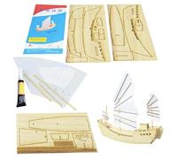 Kit di di costruzione | Giocattolo di assemblaggio interattivo Genitore-Bambino | Kit di modellini per barche in legno | per scuola, compleanno, Natale, Capodanno, ragazzi, ragazze