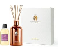 Kit di diffusore profumo ambiente per la casa con bastoncini - Include 300ml di Oli essenziali al Fico + Vetro Metallizzato 500ml Rame - Effetto specchio - Made in Italy (Rame)