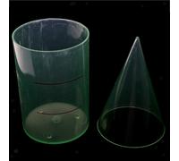 Kit Di Dimostrazione Volume Cono Cilindro Ausilio Didattico Matematica Plastica