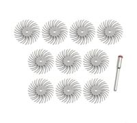 Kit di dischi radiali per lucidatura con gambo da 3 mm e livelli di grana graduata per un controllo costante della finitura nella fabbricazione di protesi dentali (grana 2500)
