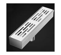 Kit di drenaggio for Trincea in Acciaio Inossidabile, Scarico Doccia Rettangolare e Griglie, grondaia for parcheggio Esterno su marciapiede, Patio, Pavimento(25X15X5cm(A))