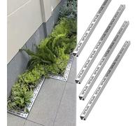 Kit di drenaggio sottile per esterni, in acciaio inox 304, con coperture rimovibili per griglia, efficiente, per cortili e paesaggi, confezione da 4