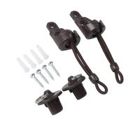 Kit di elastici per tende a rullo, progettato per il fissaggio del parasole con proprietà antivento e struttura in plastica (marrone)