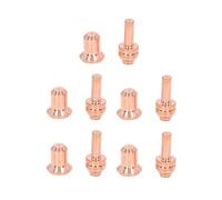 Kit di elettrodi per ugello, 10 pezzi, consumabili per torcia da taglio al plasma, set di elettrodi e ugelli in ottone per Hobart 12CI WSP - 20027, WSP - 20028, resistente alle