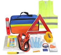 Kit di emergenza auto 12 pezzi kit di emergenza kit di sicurezza per giovani conducenti auto fusibili piatti per auto 3 m corda di traino cavi di avviamento da 2 m con pinze ramate 500A