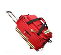 Kit Di Emergenza Con Carrello Di Grande Capacità,Kit Di Emergenza Medica Portatile,Organizer For Flaconi Di Medicinali For Kit Di Emergenza For Traumi,Viaggi E Lavoro(Red)