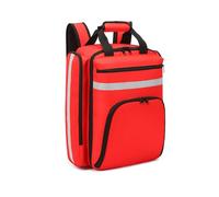Kit Di Emergenza Medica Di Grande Capacità,Zaino For Emergenza Medica,Con Strisce Riflettenti,Antispruzzo E Resistente All'usura,Utilizzato For Il Soccorso All'aperto(Red)