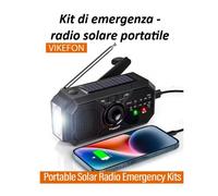 Kit di emergenza - Radio solare portatile - Radio di primo soccorso a manovella