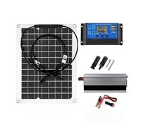 Kit di energia solare 1500W Caricabatteria Pannello solare Regolatore di carica 10-60A Completo generazione di energia Home Grid Camp Conversione Efficiente(40A Set)