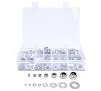 Kit di esagonali kit in acciaio inossibile inserisci di di blocco di set con lavatrici piatte per costruzione industriale e uso resistente alla corrosione di varie dimensioni