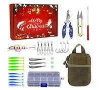 Kit Di Esche Artificiali Per La,Set Di Attrezzatura Da Per Natale - Kit Di Esche Artificiali,Per Stagione Delle Feste Famiglia Notte Mattina Campeggio All Aperto Fiume Lago Stagno