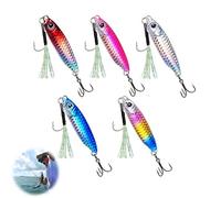 Kit Di Esche Da Pesca, Artificiale Pesca Richiamo Set, Set Esca di Simulazione, 5 Pezzi Esc/he Artificiali Spinning, 3D Esche Esc/a Finta P/esca Mare, Per Pesc/a Alla Trota, Spigola, Persico, Luccio
