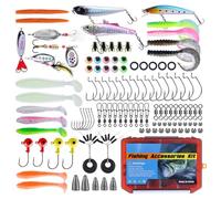 Kit di esche da pesca - esche artificiali trota con | kit da pesca con esche | per acqua e salata fiume lago stagno uscita in notte e giorno