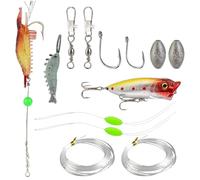 Kit di esche per la al luccio - esche da simulate con ami - Attrezzatura robusta e versatile di esca in acqua per il pesce gatto, persico, trota, salmone nei laghi, Rivi