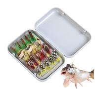 Kit di esche per mosca | Accessori portatili | Esche artificiali per branzino | per uomini padri e mariti nei laghi fiumi torrenti bacini d'acqua dolce e stagni