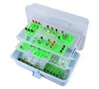 Kit di esperimenti di elettricità e magnetismo per studenti Laboratorio di fisica Circuito di base Elettricità Learning Starter Kits Elettromagnetica Fisica Circuit Equipment Set Lab Electricity