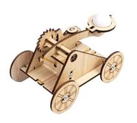 Kit di esperimenti scientifici for auto con catapulta in legno | Sussidio didattico sul movimento dei proiettili for progetti di costruzione tecnologica di studenti