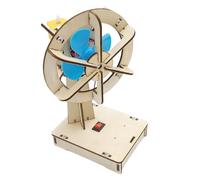 Kit di esperimenti scientifici per bambini - Giocattoli con ventilatore oscillante elettrico, kit di insegnamento della fisica | Progetto di circuiti educativi in legno da 3,74 x 2,95 x 6,69 pollici
