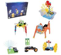 Kit di Esperimenti Scientifici per Robotica, Kit di Costruzione di Robot per Ingegneria Scientifica, Kit di Artigianato per Costruzione di Robot con Set Motore per Bambini di 6-8 Anni, per Bambini di