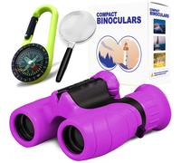 Kit di esplorazione per bambini 8x21 con binocolo, bussola e lente d'ingrandimento per bambini 3-12 anni, scoperta all'a