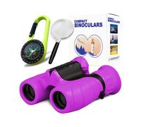 Kit di esplorazione per bambini 8x21 con binocolo, bussola e lente d'ingrandimento, per bambini dai 3 ai 12 anni, ideale per la scoperta all