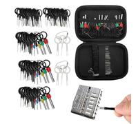 Kit di espulsione terminale - set di rimozione del perno, strumenti di estrattore filo | Kit di rilascio del connettore di precisione, strumenti per ago in acciaio resistente con manici isolati e vari